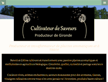 Tablet Screenshot of cultivateur-de-saveurs.com